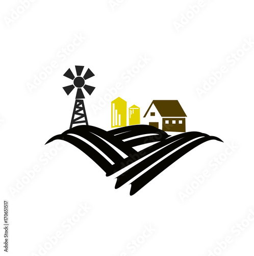 Farm house icon