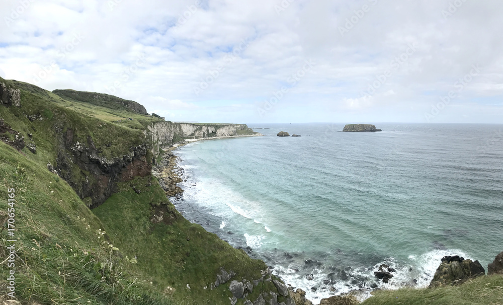 Northern Ireland path to carrick-a-rede