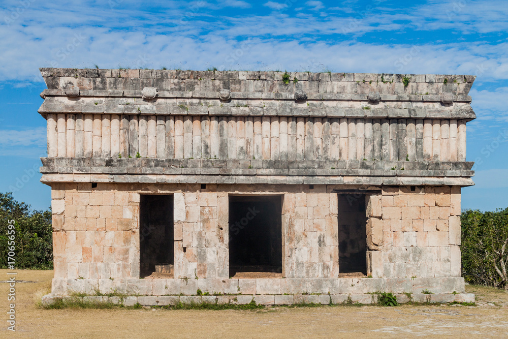 Casa de la Tortugas (House of the Turtles) building in the ruins of the ancient Mayan city Uxmal, Mexico