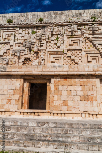 Palacio del Gobernador (Governor's Palace) building in the ruins of the ancient Mayan city Uxmal, Mexico © Matyas Rehak