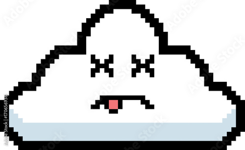 Dead 8-Bit Cartoon Cloud