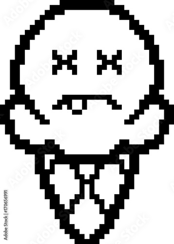 Dead 8-Bit Cartoon Ice Cream
