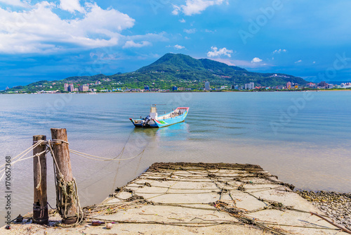 View of Tamsui sea photo