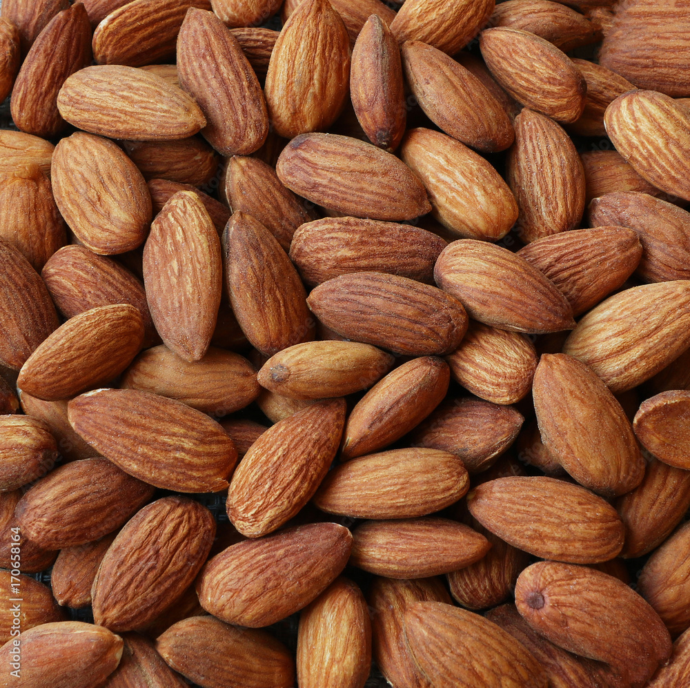 Closeup of whole almonds Closeup of whole almonds