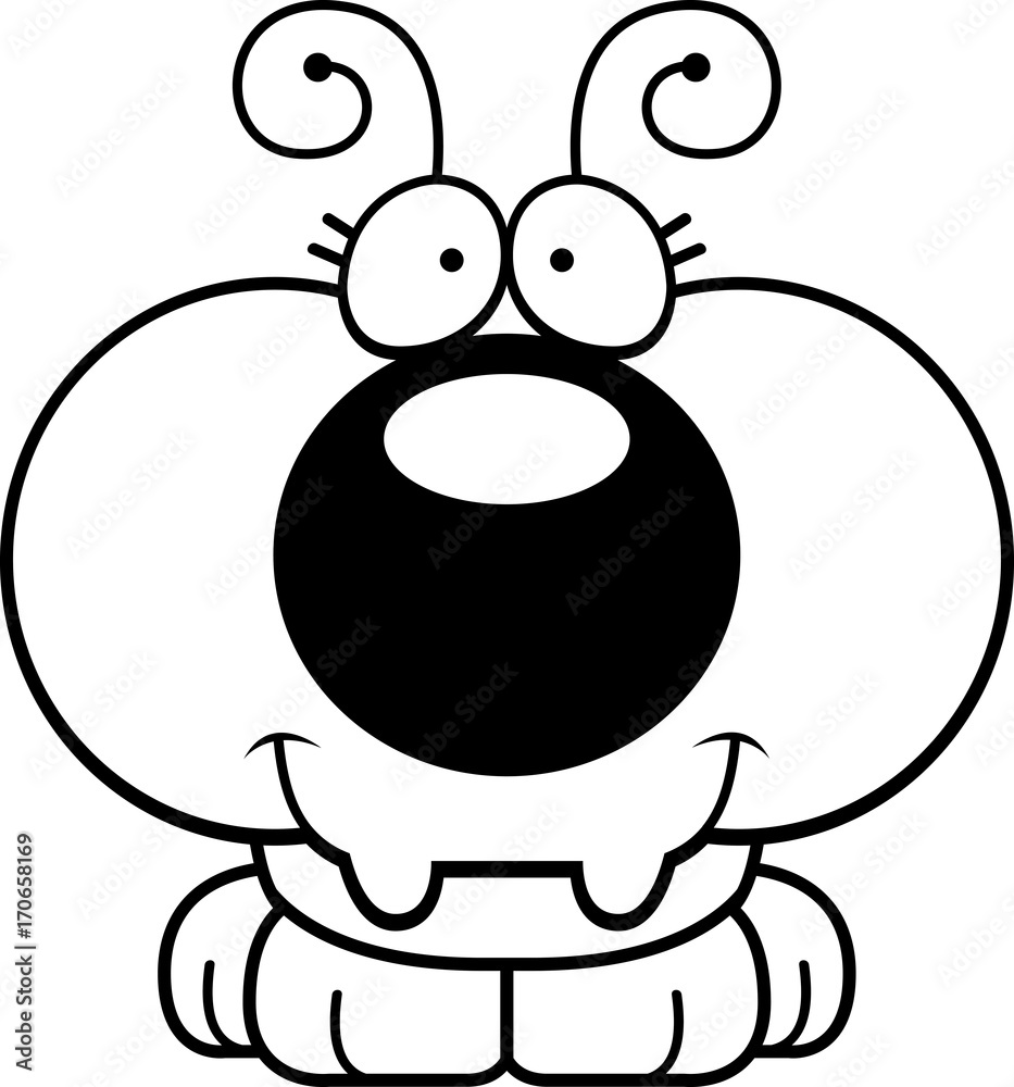 Fototapeta premium Cartoon Ant Smiling