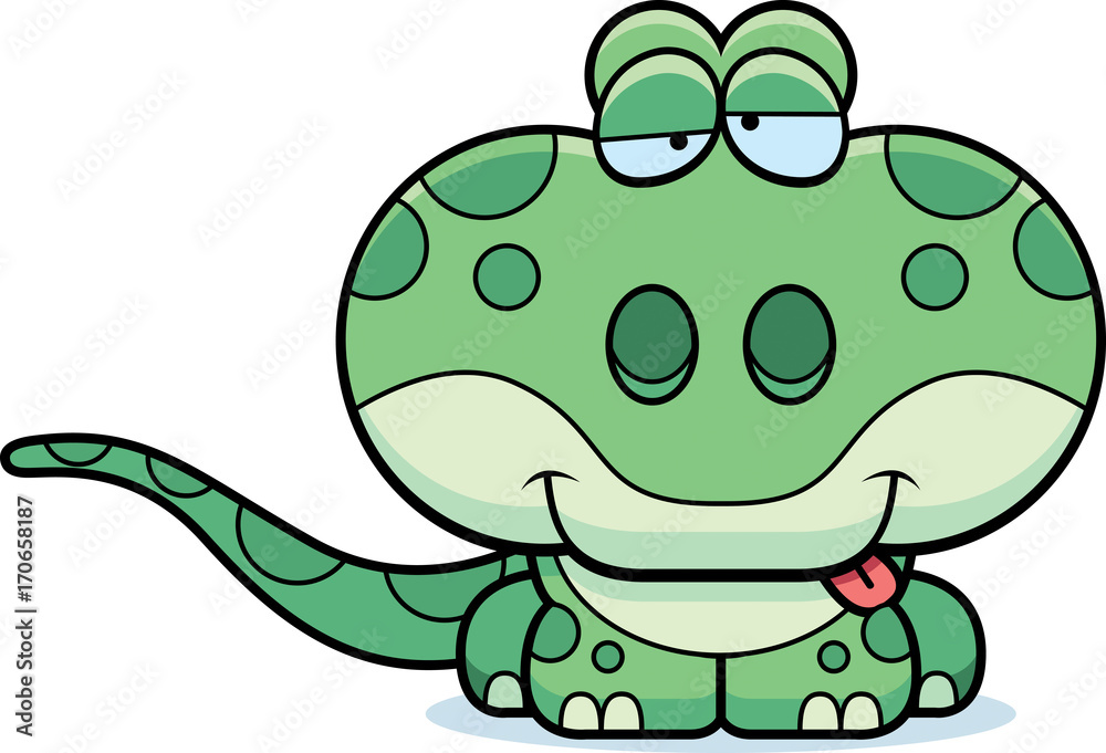 Cartoon Goofy Gecko Cartoon Goofy Gecko