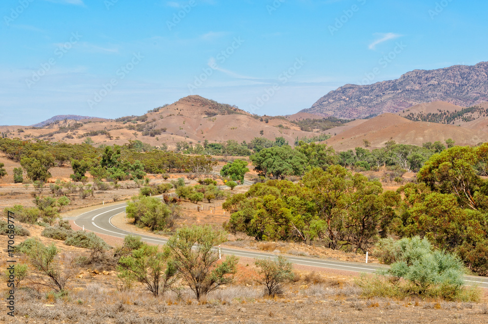 View from the Hucks Lookout at Wilpena Pound - Flinders Ranges, SA, Australia