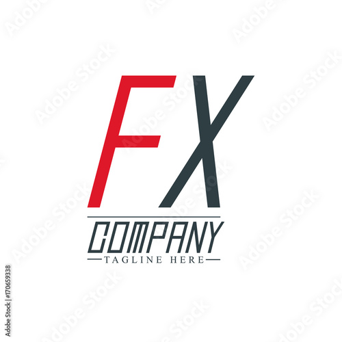 Initial Letter FX Design Logo Template