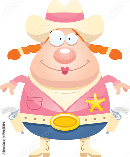 Happy Cartoon Sheriff