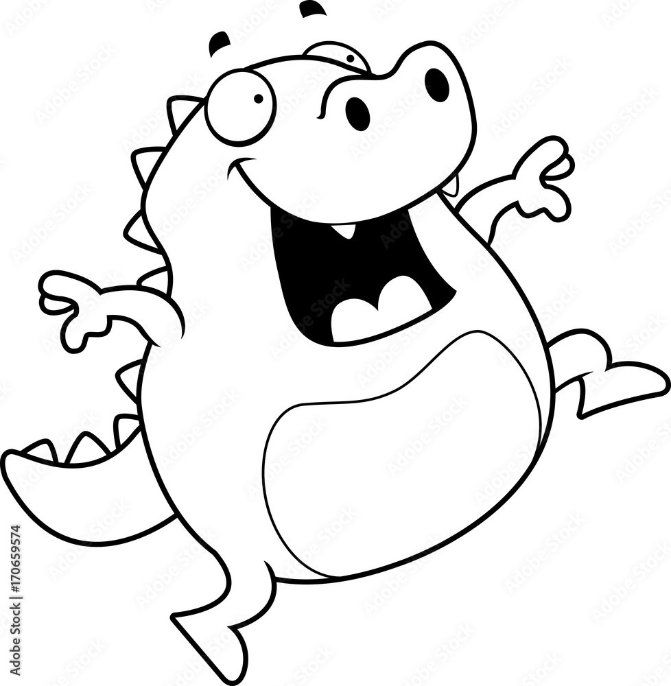 Fototapeta premium Lizard Jumping