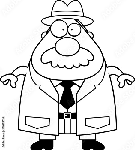 Cartoon Detective Mustache