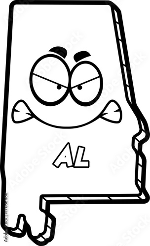 Cartoon Angry Alabama