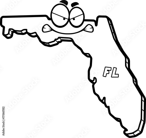 Cartoon Angry Florida