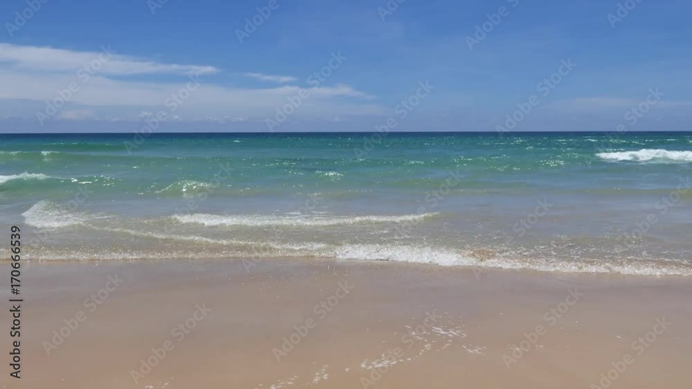 Waves of the sea, beautiful beaches, crystal clear water and the sky are at Karon beach. Phuket, Thailand country Waves of the sea, beautiful beaches, crystal clear water and the sky are at Karon beach. Phuket, Thailand country