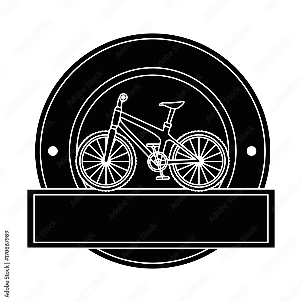 Fototapeta premium elegant frame with bicycle vehicle vector illustration design