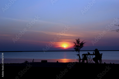 the sunset atmosphere is paraded around the island of langkawi, malaysia © MuhammadHamizan