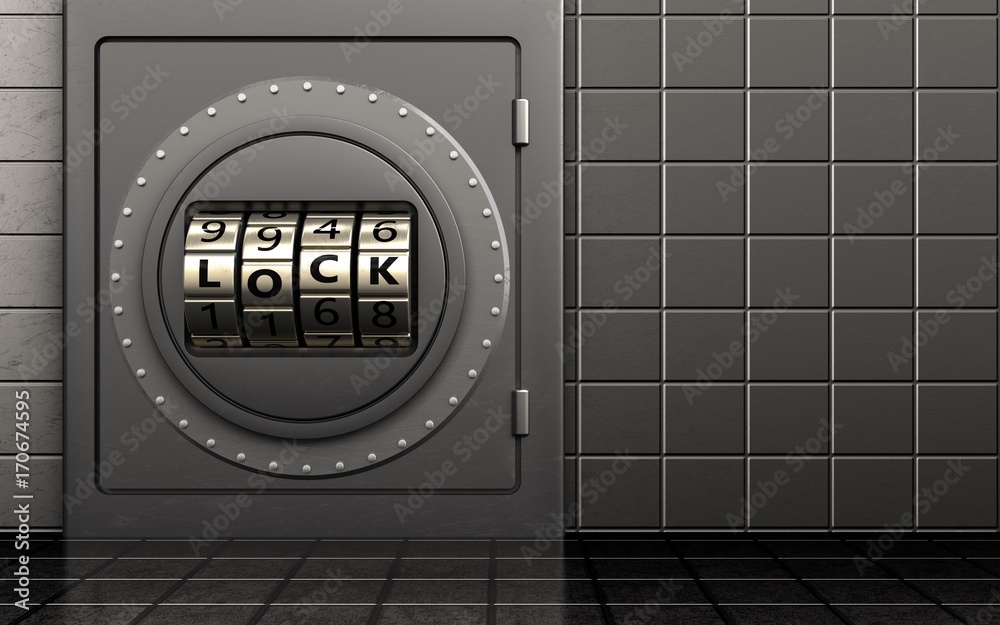 3d safe code lock door