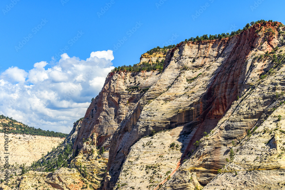 amazing view of angels landing hike in zion national park, utah amazing view of angels landing hike in zion national park, utah
