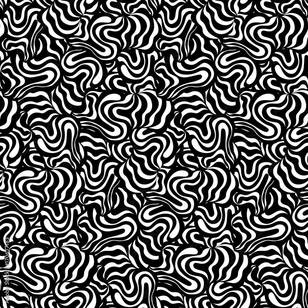 Vector seamless abstract hand-drawn pattern design