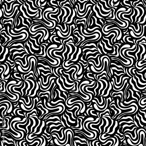 Vector seamless abstract hand-drawn pattern design