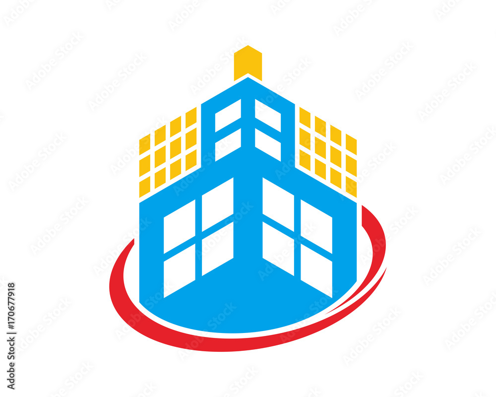 hotel apartment residential building icon logo vector hotel apartment residential building icon logo vector