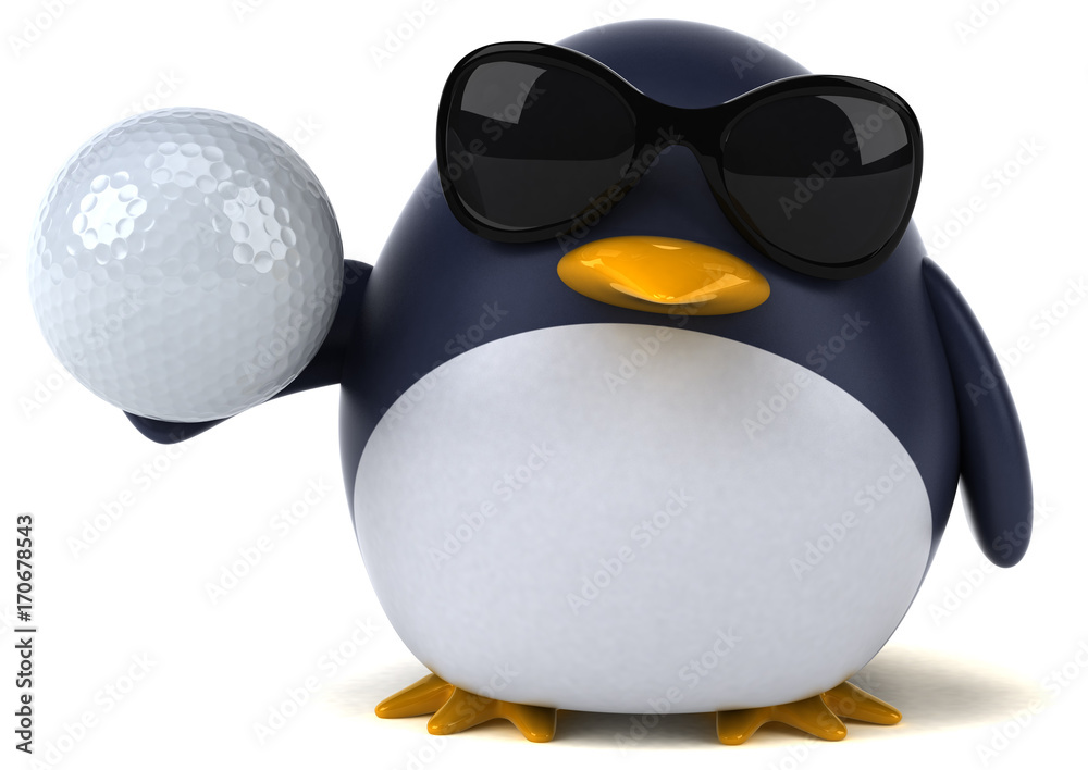 Obraz premium Fun penguin - 3D Illustration