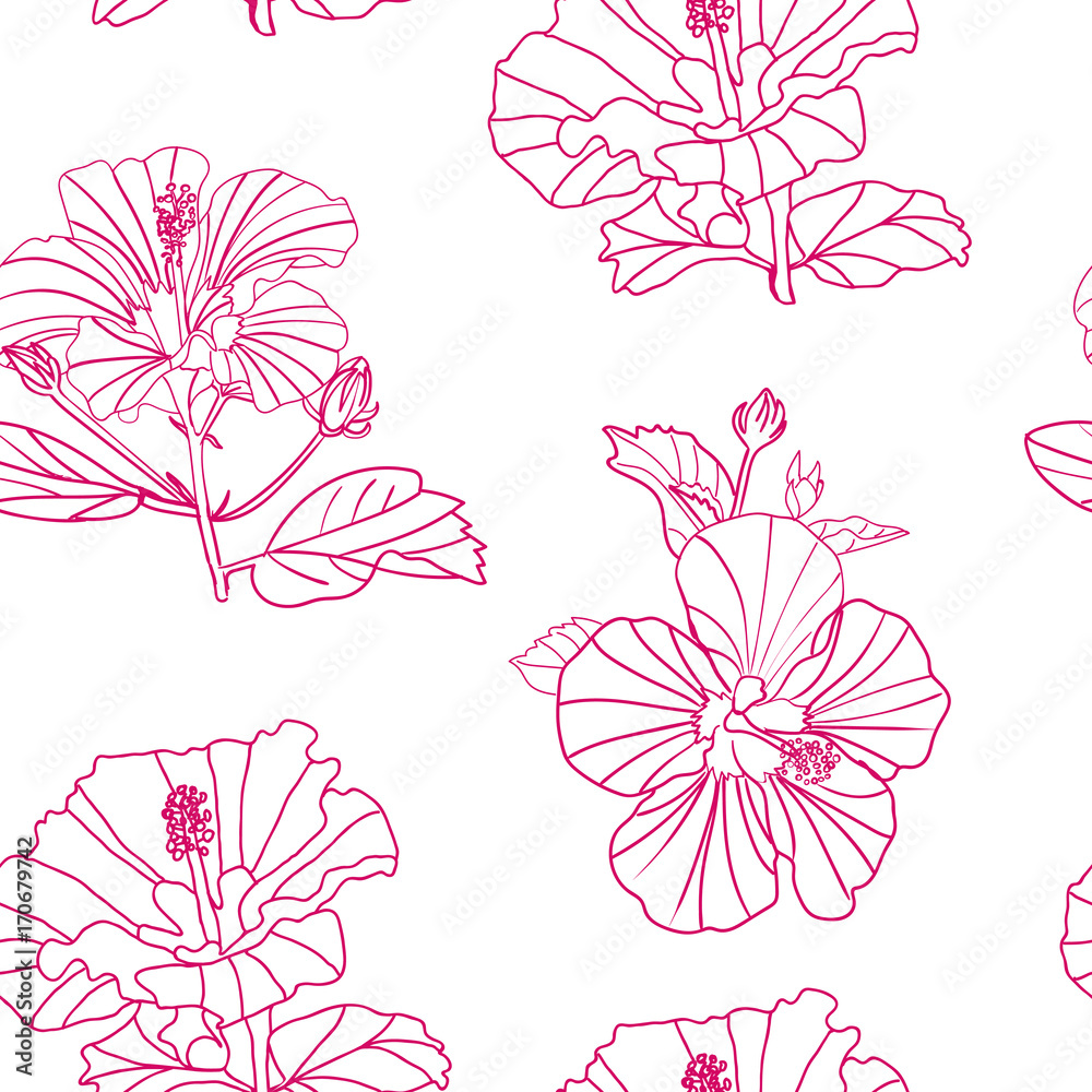 vector seamless floral pattern of painted flowers, fabric, paper vector seamless floral pattern of painted flowers, fabric, paper