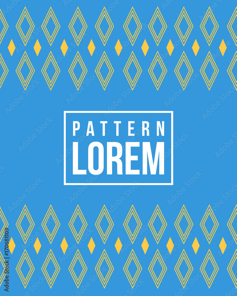 Naklejka Blue background pattern style collection vector art
