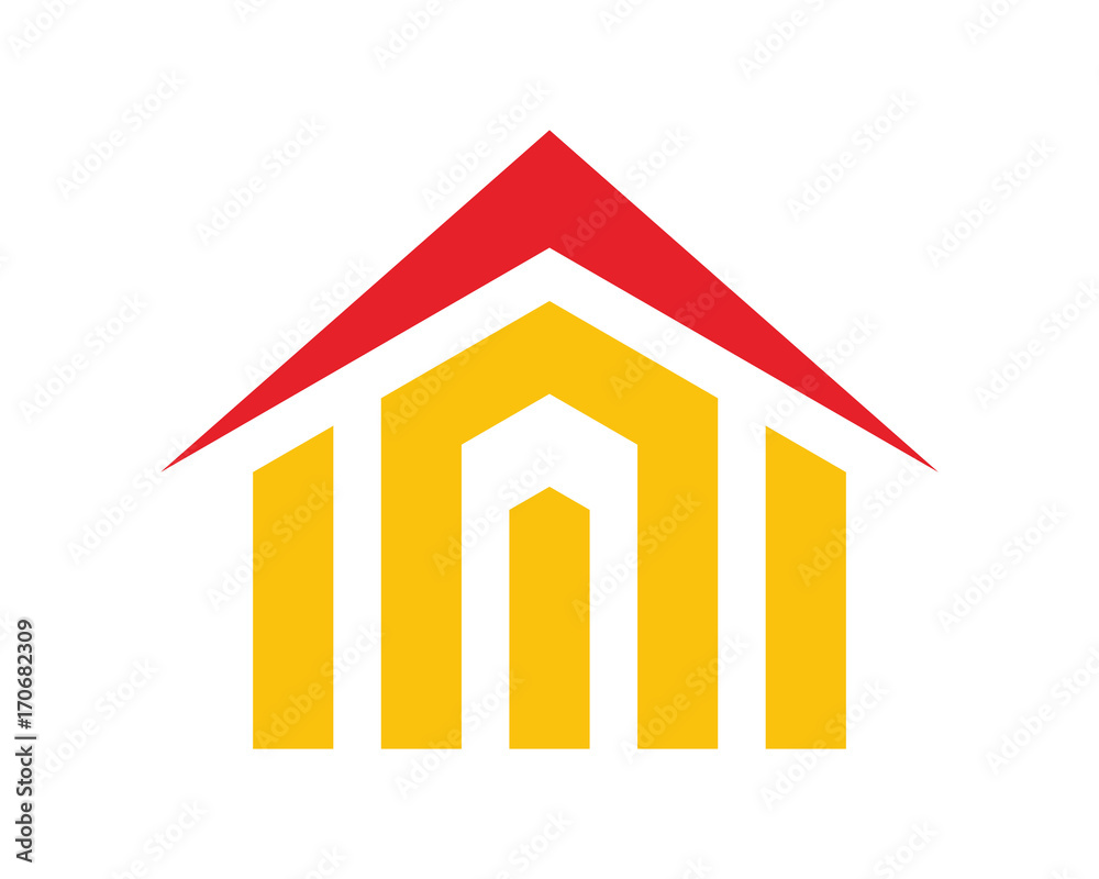 yellow silhouette home house residence architecture building icon image vector yellow silhouette home house residence architecture building icon image vector
