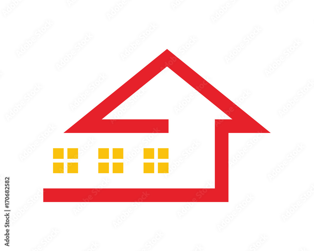 red home house residence architecture building icon image vector red home house residence architecture building icon image vector