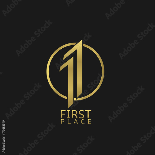 First place label