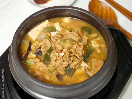 한국의 음식 청국장 photo