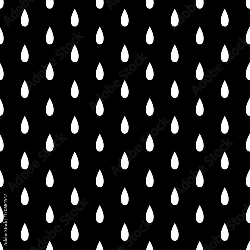 White Rain Drop Seamless on...