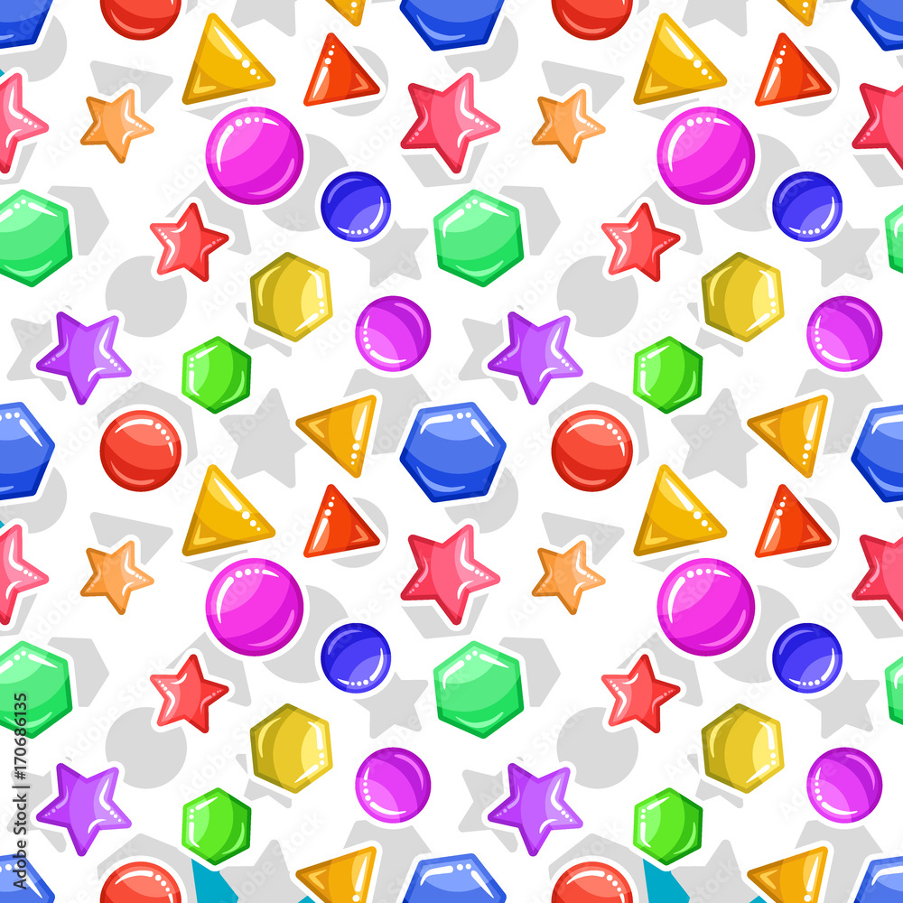 Jelly or caramel geometric figures - seamless background pattern Jelly or caramel geometric figures - seamless background pattern
