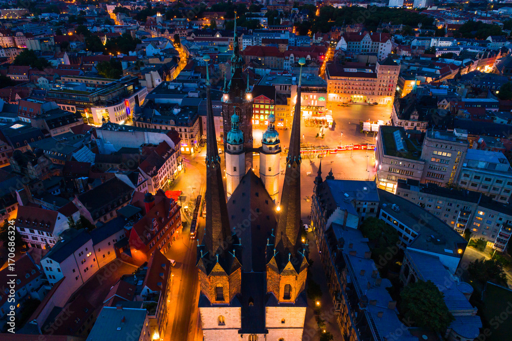 Naklejka premium Halle (Saale), Markt