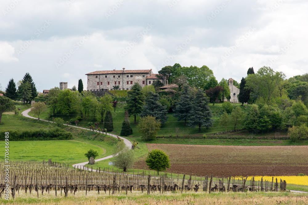 Castles and ancient churches on the Friuli hills. Journey to Arcano. Udine Castles and ancient churches on the Friuli hills. Journey to Arcano. Udine