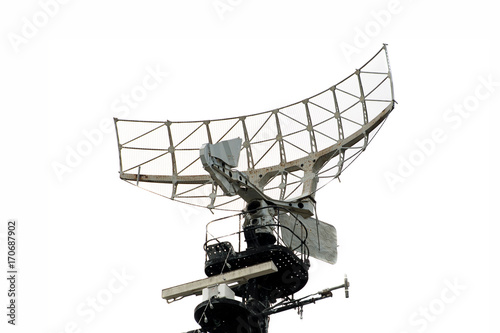 Obraz na plátně military radar air on a warship
