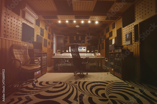 Interior of recording studio