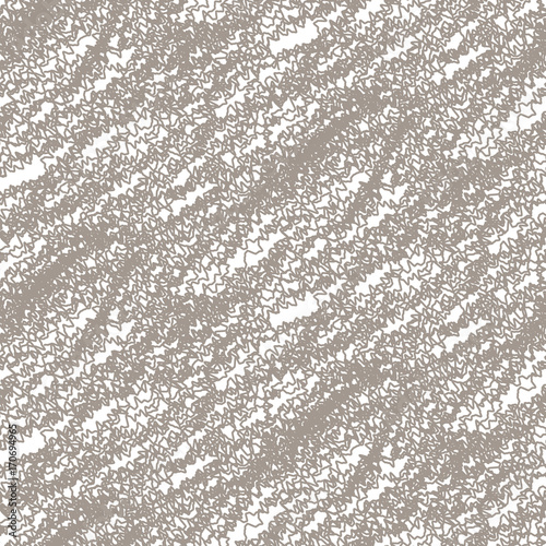 Wood shavings seamless vector pattern. Messy dense grey abstract curl background.