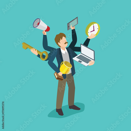 businessman multi talents