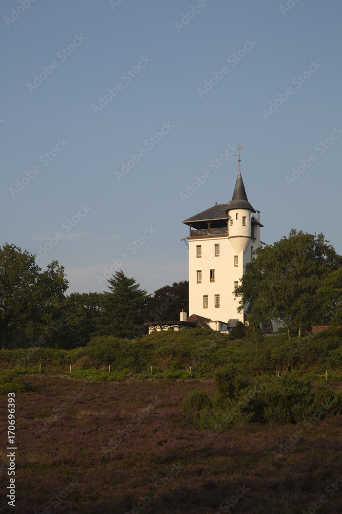 Estate De Sprengenberg with Palthe tower, Sallandse Heuvelrug NP, Overijssel, Netherlands