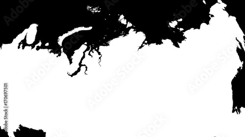 Taymyr - Russia, autonomous province extruded. Bumps