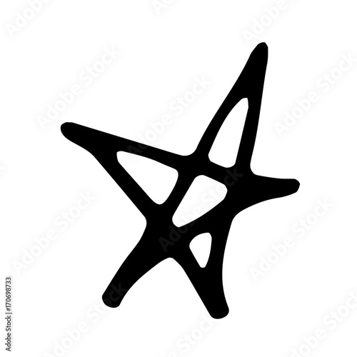 Hand Drawn Halloween Set. Star.