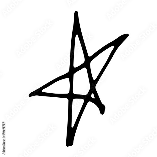 Hand Drawn Halloween Set. Star.