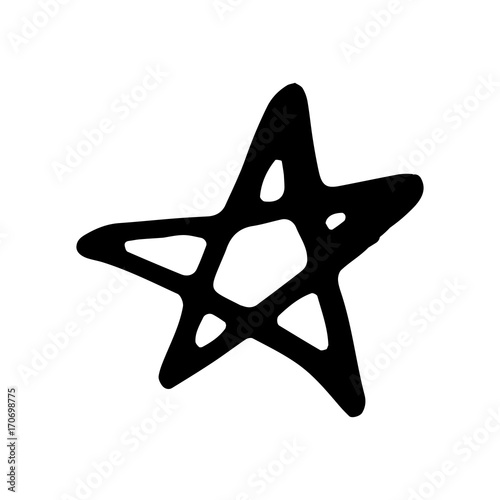 Hand Drawn Halloween Set. Star.