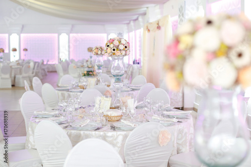 details of wedding decorations