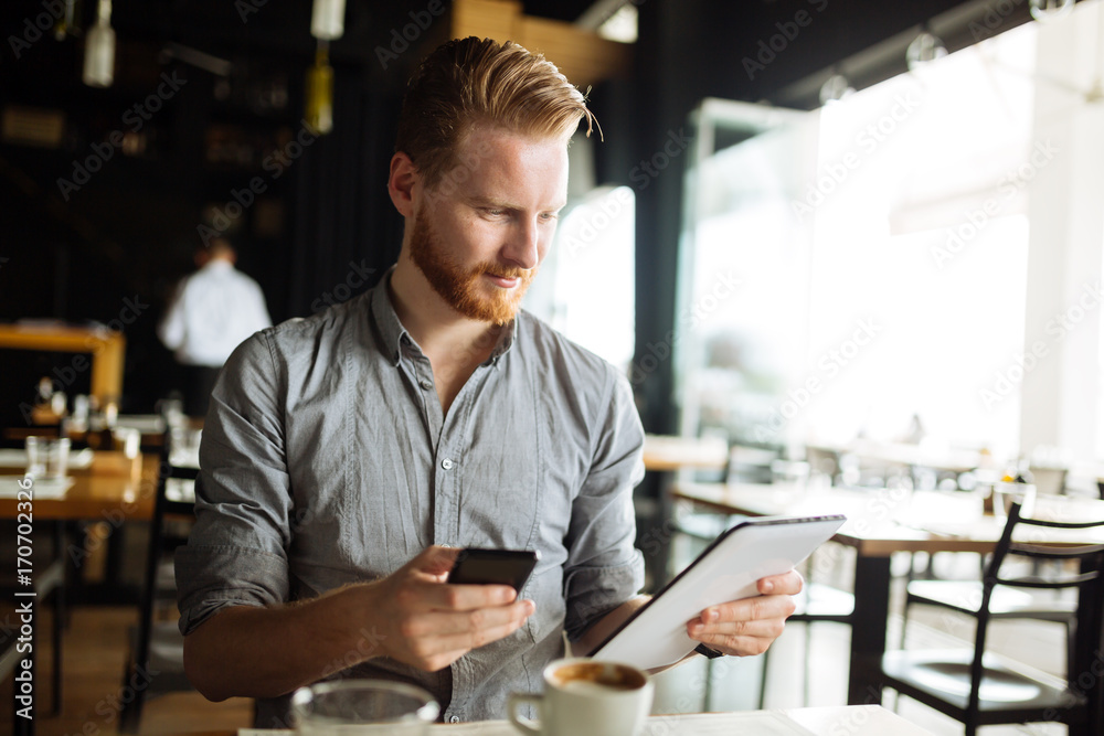 Busy blogger multitasking