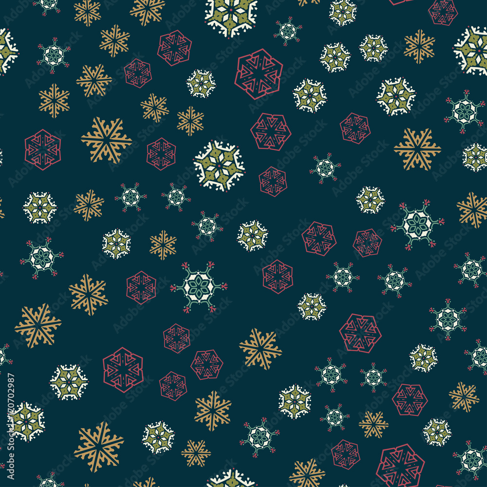 Snowflake Seamless Pattern 71 Snowflake Seamless Pattern 71