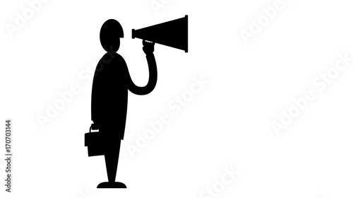 megafono, coordinatore,  urlare, comunicare