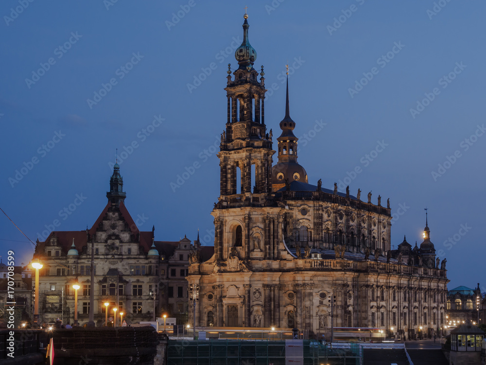 Hofkirche ,ss. Trinitatis, Dresden, Sachsen, Deutschland